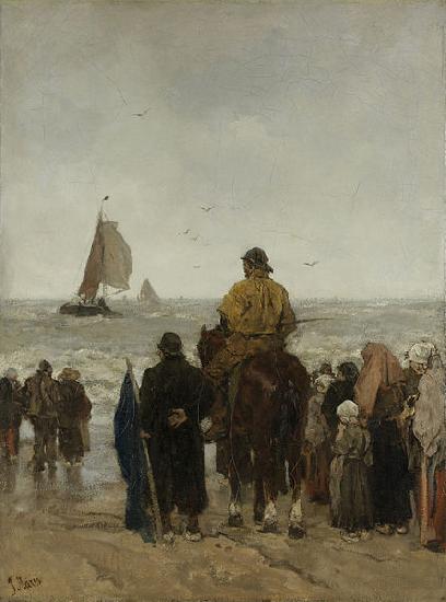 Jacob Maris Arrival of the Boats Sweden oil painting art